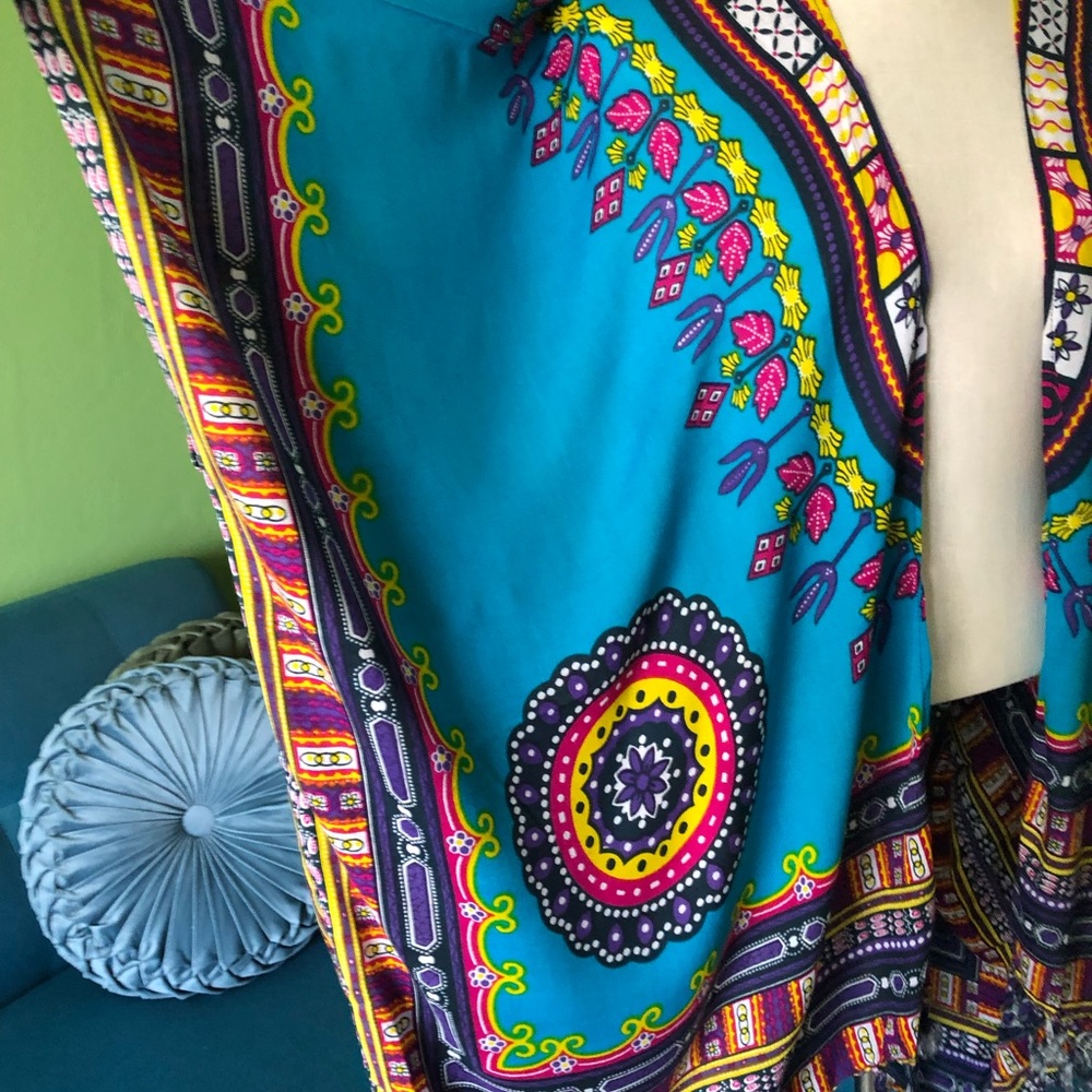 Ethnic print cover up - Picture 2 of 5